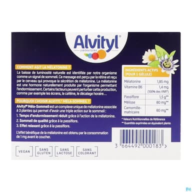 ALVITYL MELA SOMMEIL GELULE 30