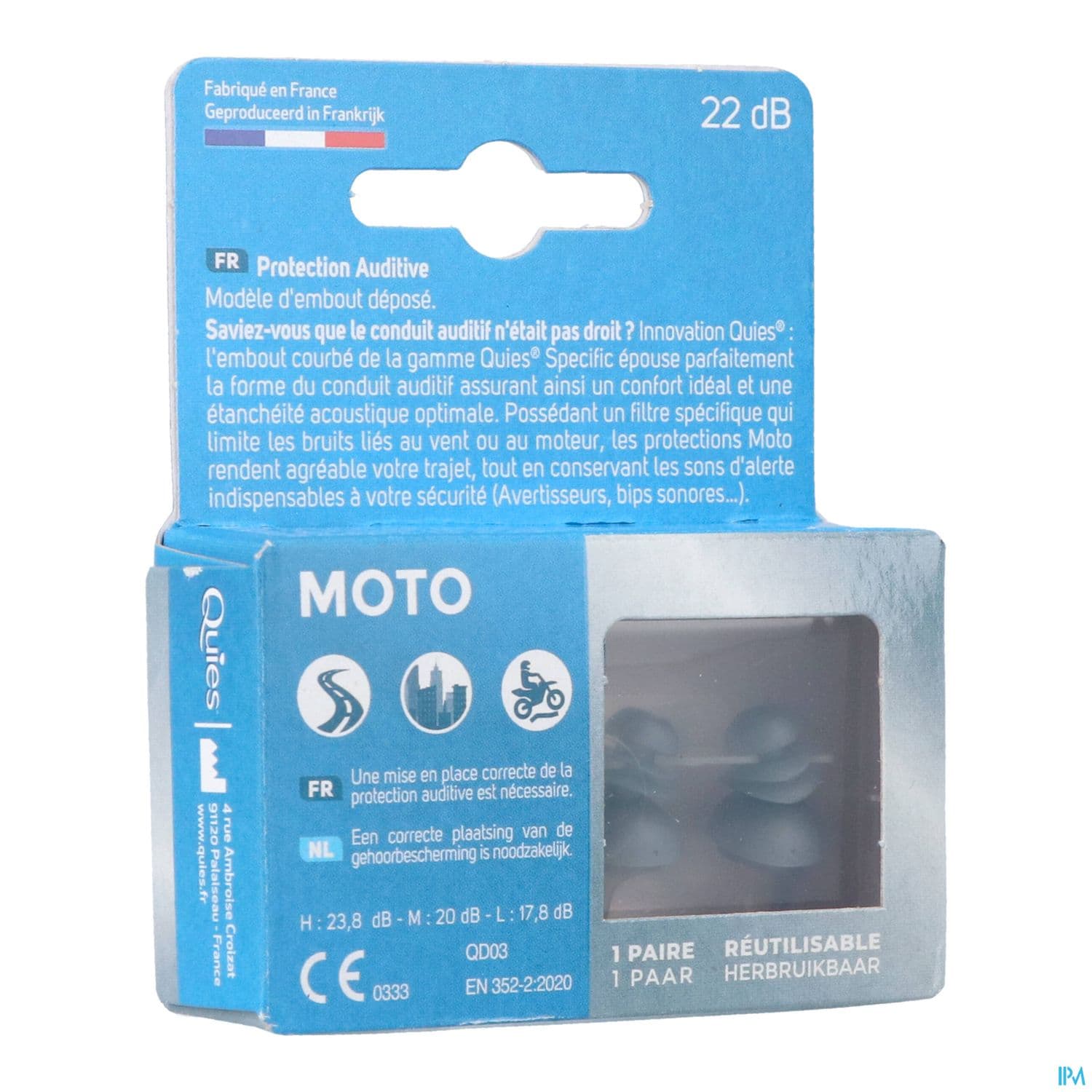 QUIES PROT AURIC SPEC MOTO X2