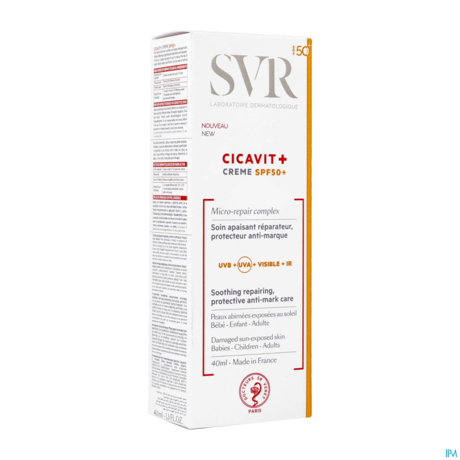 SVR CICAVIT+ CR REPAR SPF50+ 40ML