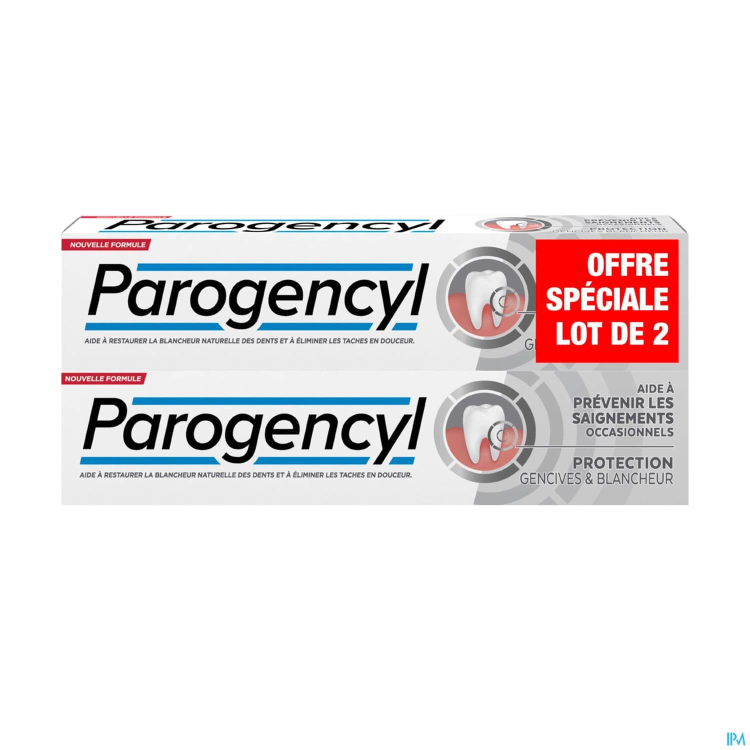 Parogencyl Dentifrice Prevention Gencives Blancheur 75ml X2
