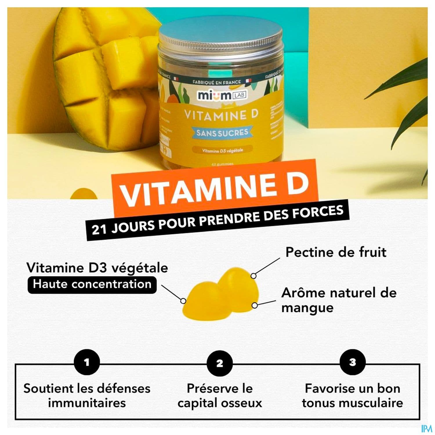 MIUMLAB S/SUC VITAMINE D GUMMIE 42