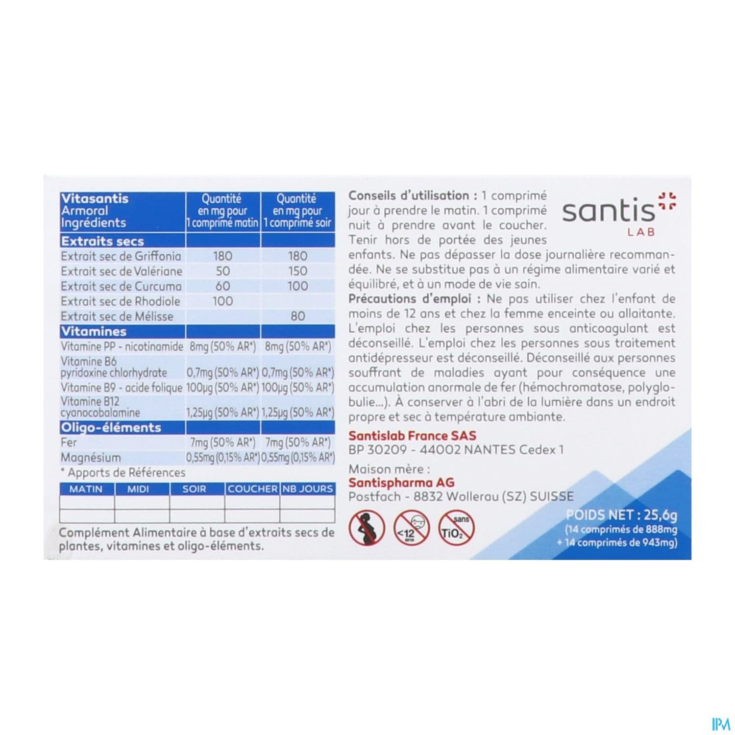 VITASANTIS STRESS SOM AD CPR28