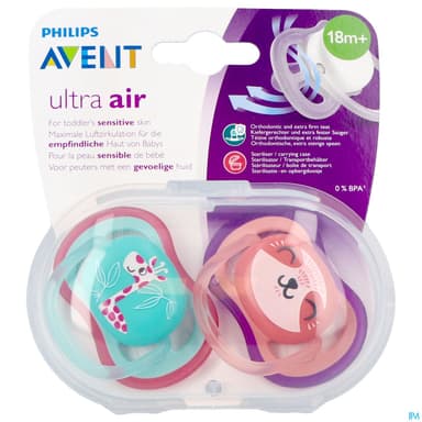 SUCET AVENT ULT AIR MIX ANIM +18M.