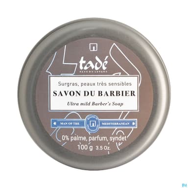Tade Pays Du Levant Savon Du Barbier Savon Peau Sensible Nouveau Packaging 100g