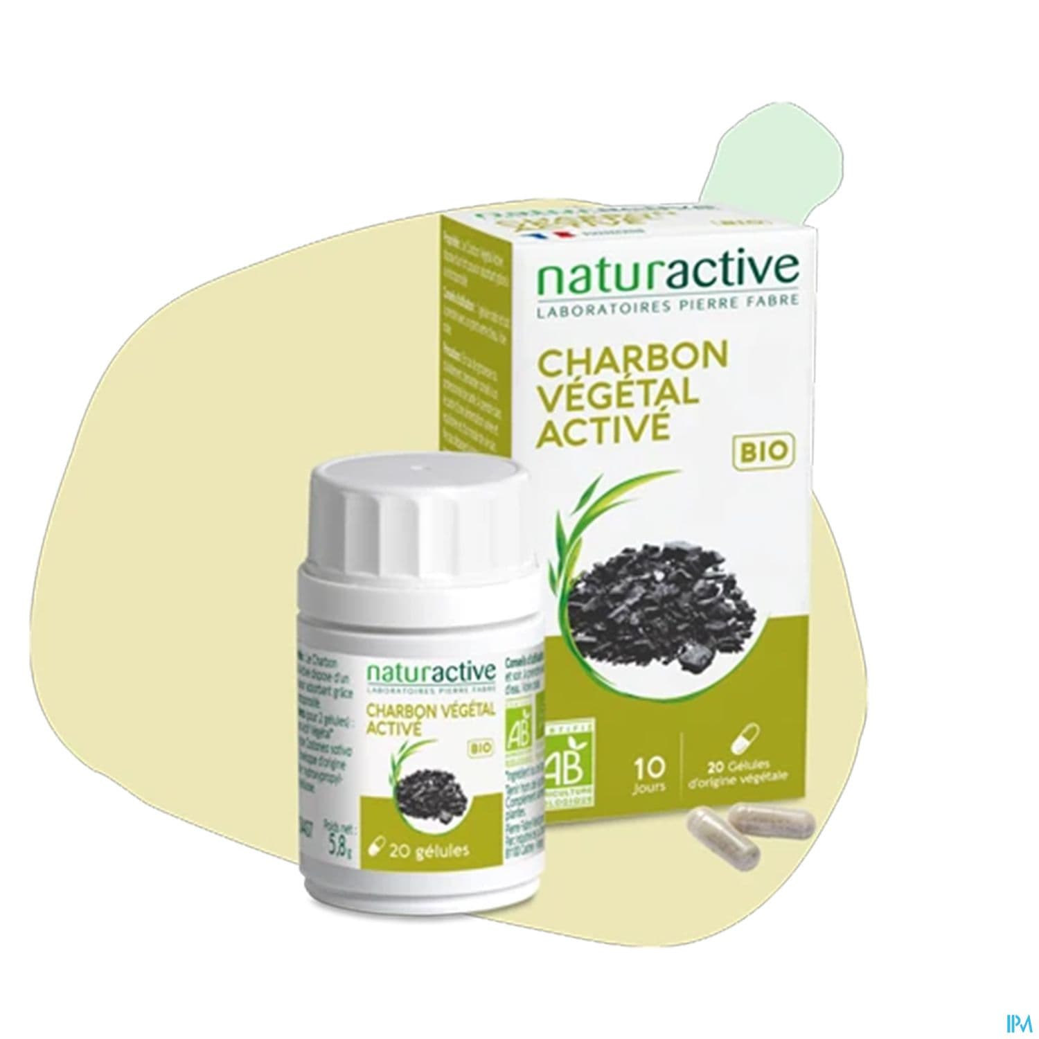 NATURACTIV CHARBON VEG BIO CAPS 20