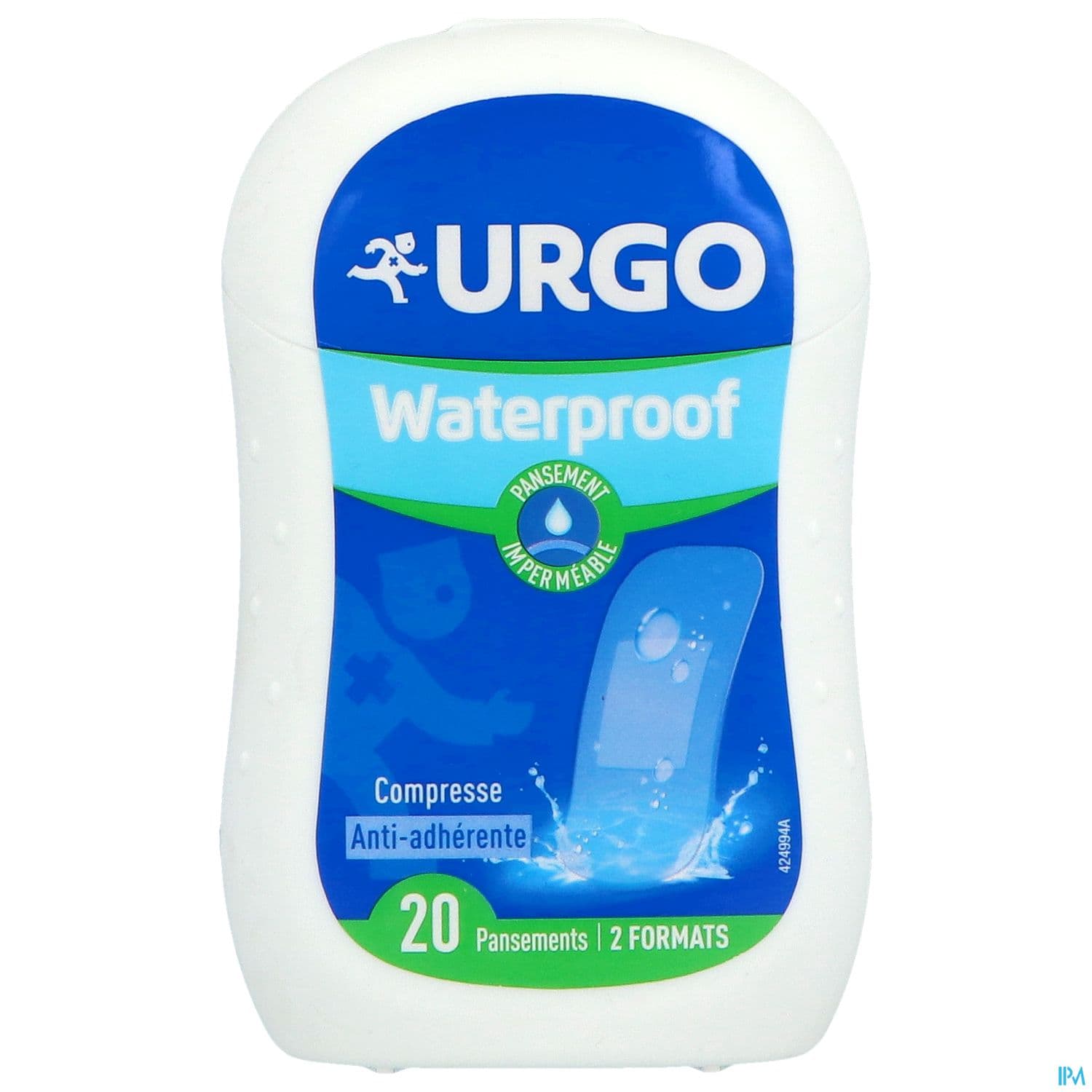 URGO WATERPROOF PANS TRSP BTE 20