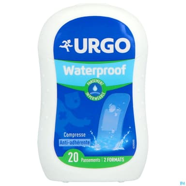 URGO WATERPROOF PANS TRSP BTE 20