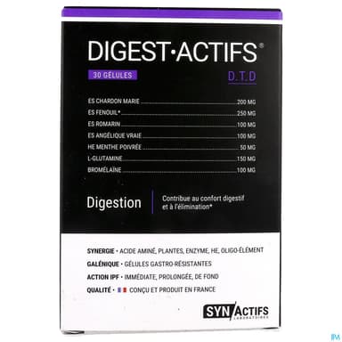 Synactifs Digest Actifs Bio Gelule 30