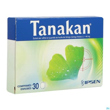 Tanakan 40mg Comprime 30