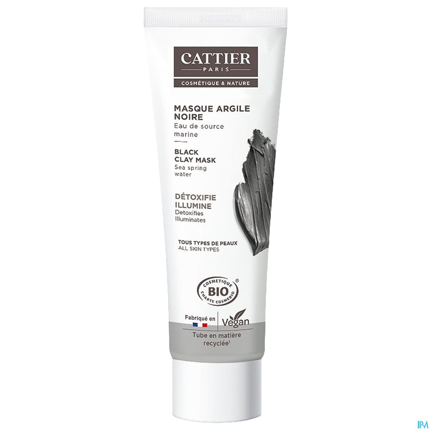 Cattier Masque Argile Noire Bio 100ml