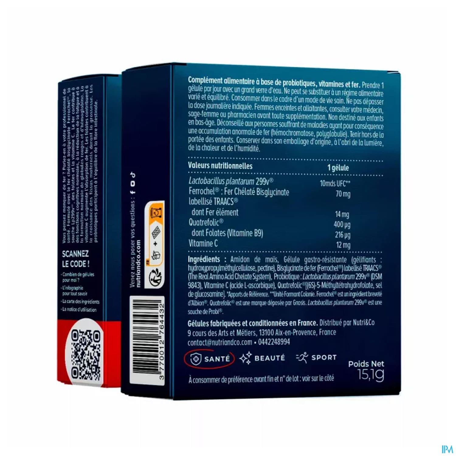 NUTRI&CO FER GELULE 30