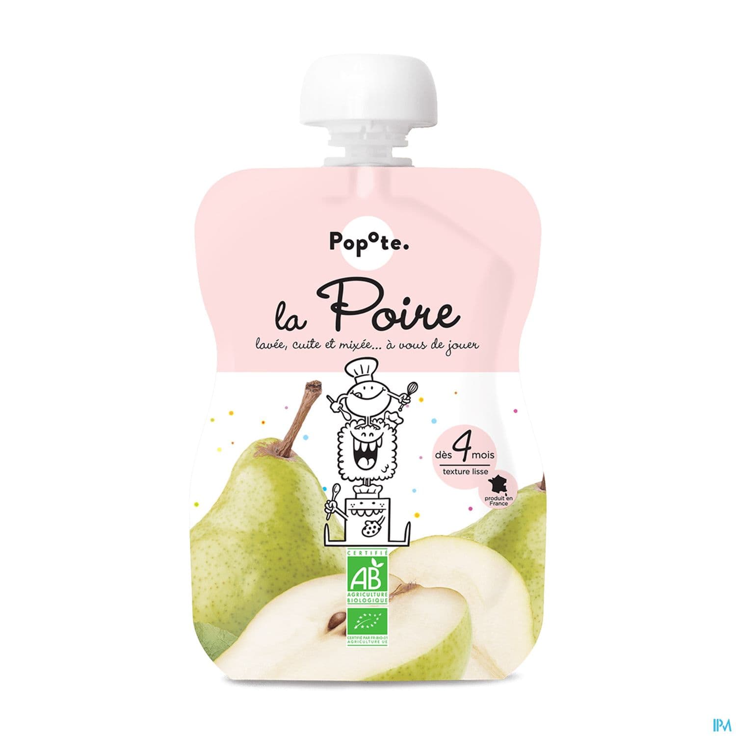 POPOTE COMPOTE POIRE 120G