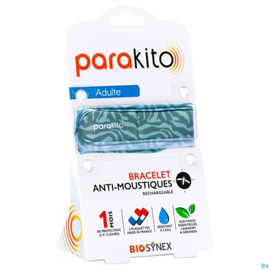 Parakito Bracelet Antimoustique Rechargeable Adulte Graphic Camouflage