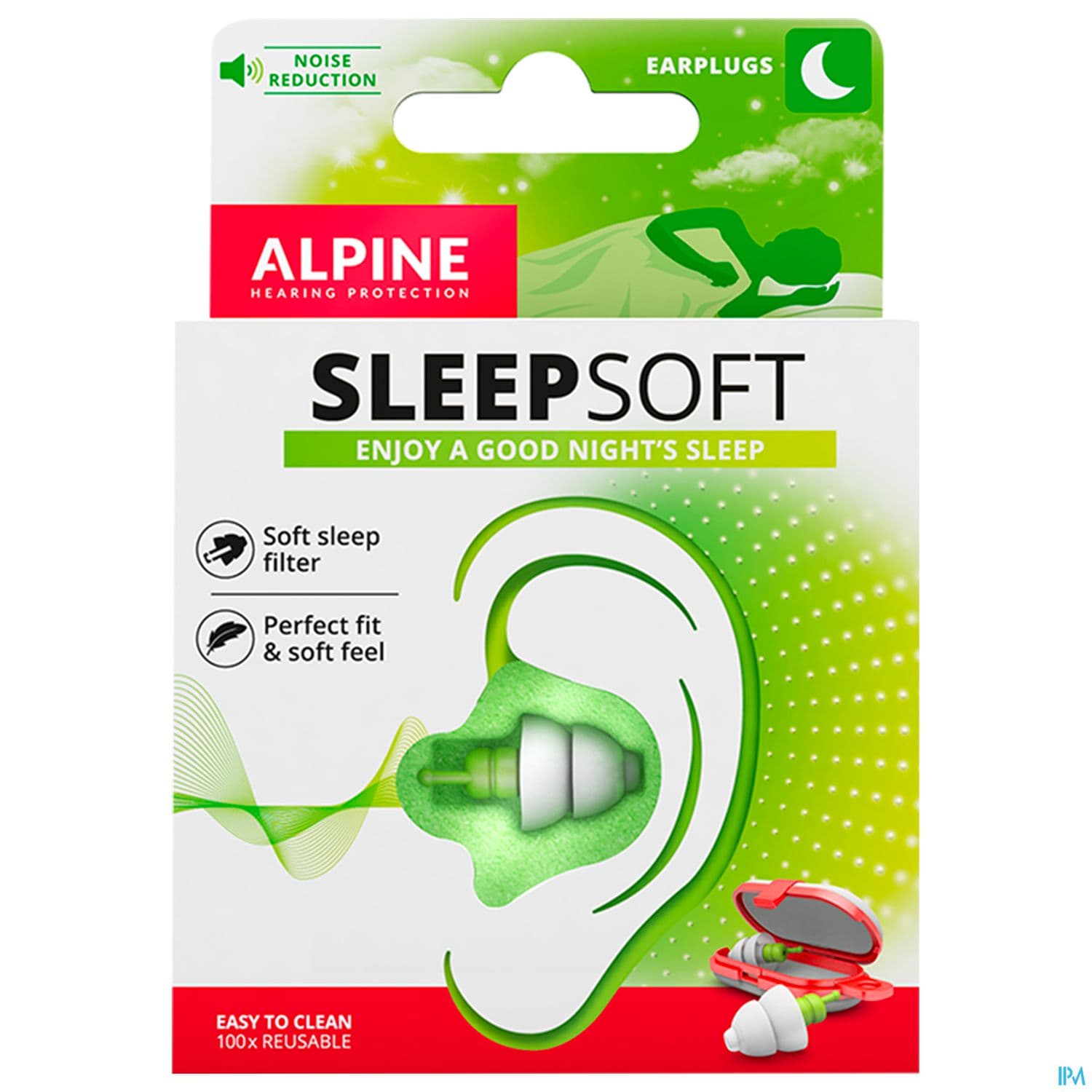 Alpine Sleepsoft Bouchon Oreille Sommeil X2