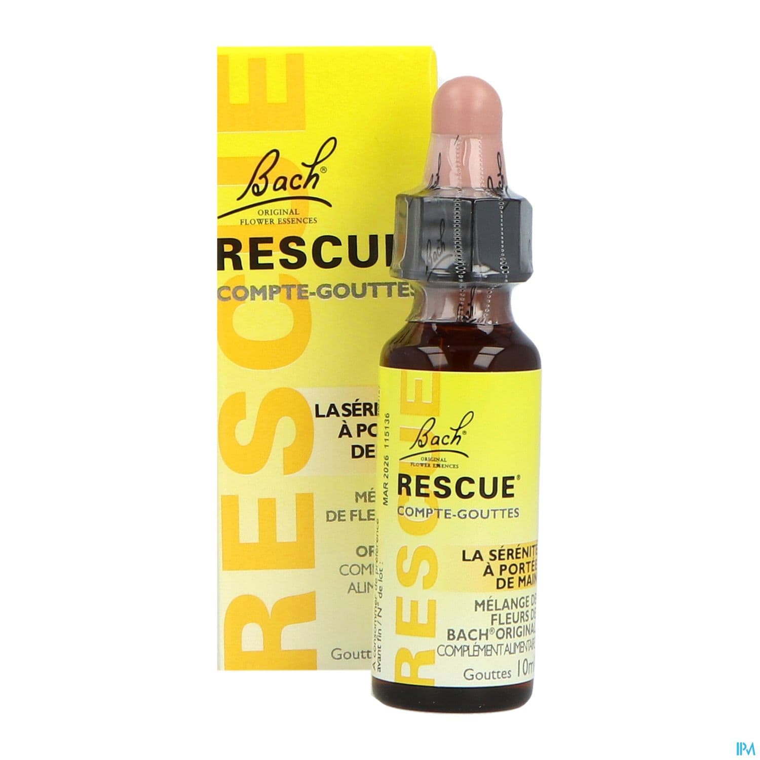 Rescue Bach Compte Gouttes 10ml