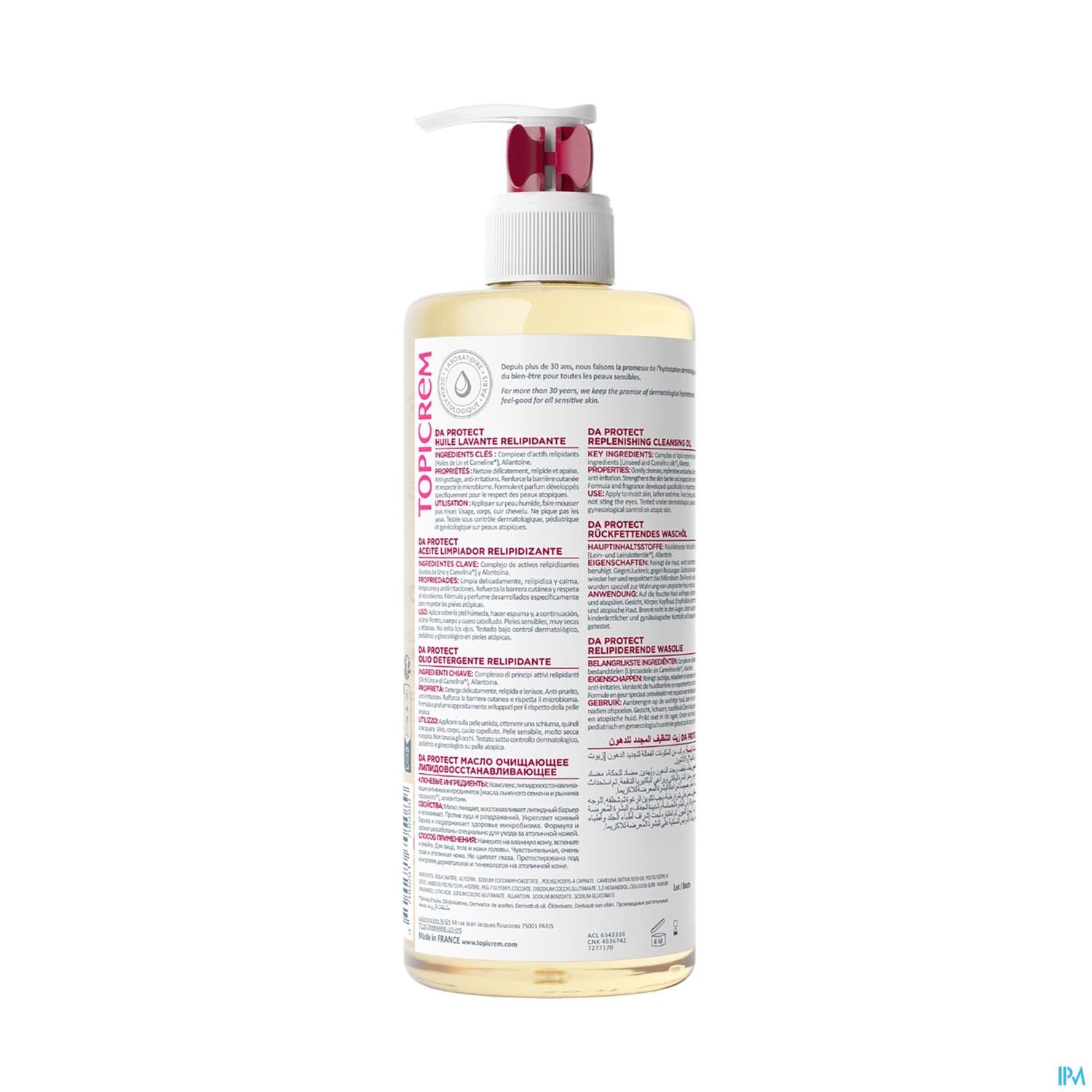 TOPICREM DA PROT HLE LAV RELI500ML