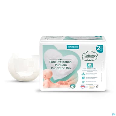 Cottony Couche Pour Bebe Coton Bio T2 5/6kg 38