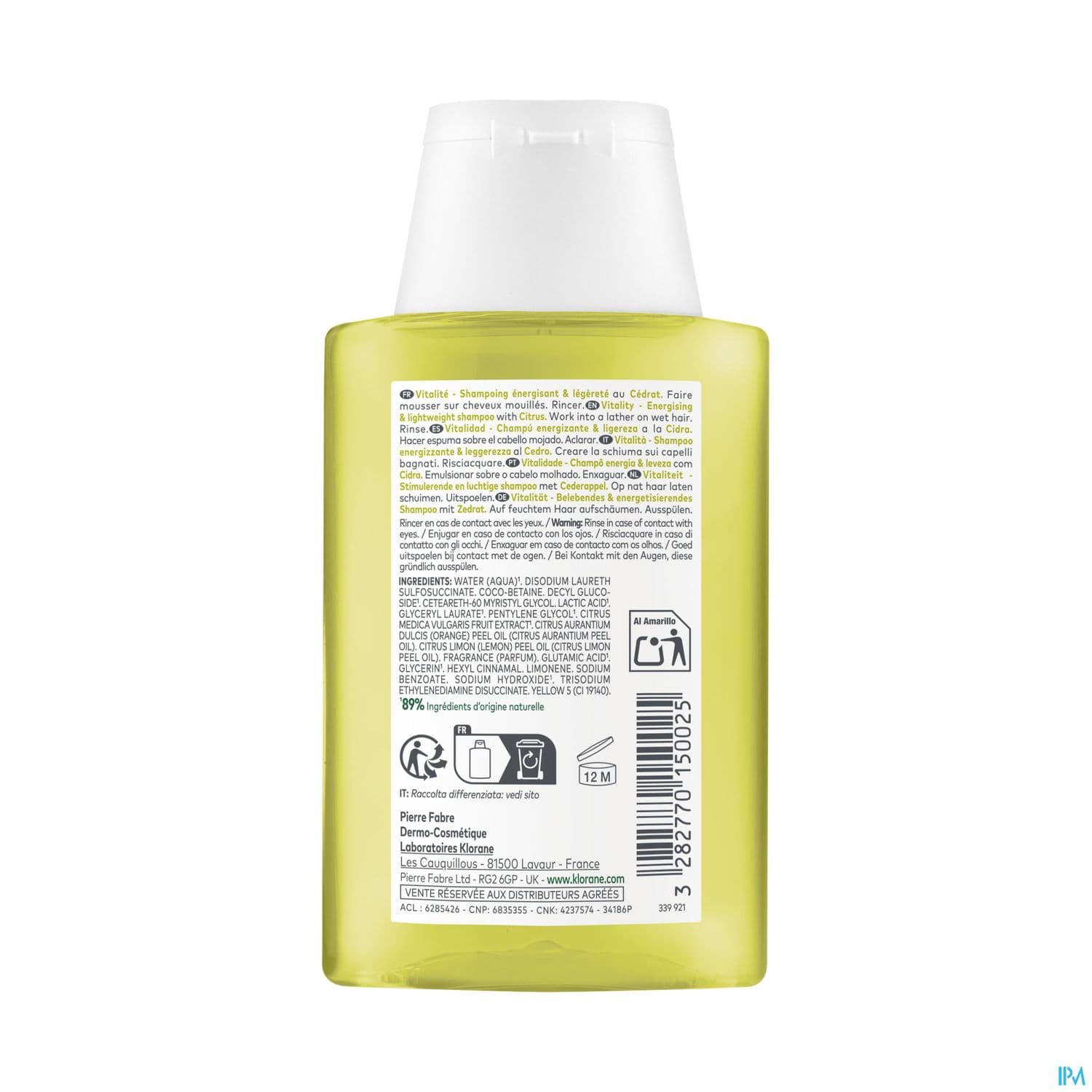 KLORANE SHP CEDRAT 100ML