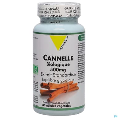 VIT ALL+ CANNELLE 500MG CAPS 80