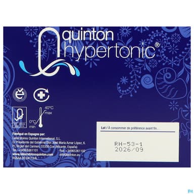Quinton Hypertonic Ampoule Buvable 10ml 30