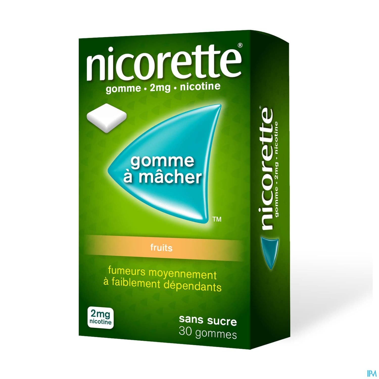 NICORETTE 2MG GOM MED SS SUC FRTS PLQ/30