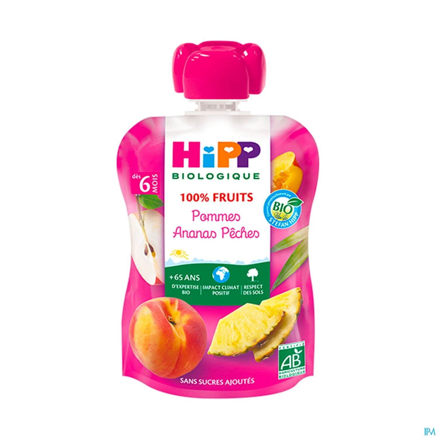 HIPP COMPOTE POM ANA PECH GOURD90G — Pharmacie du Bien Etre