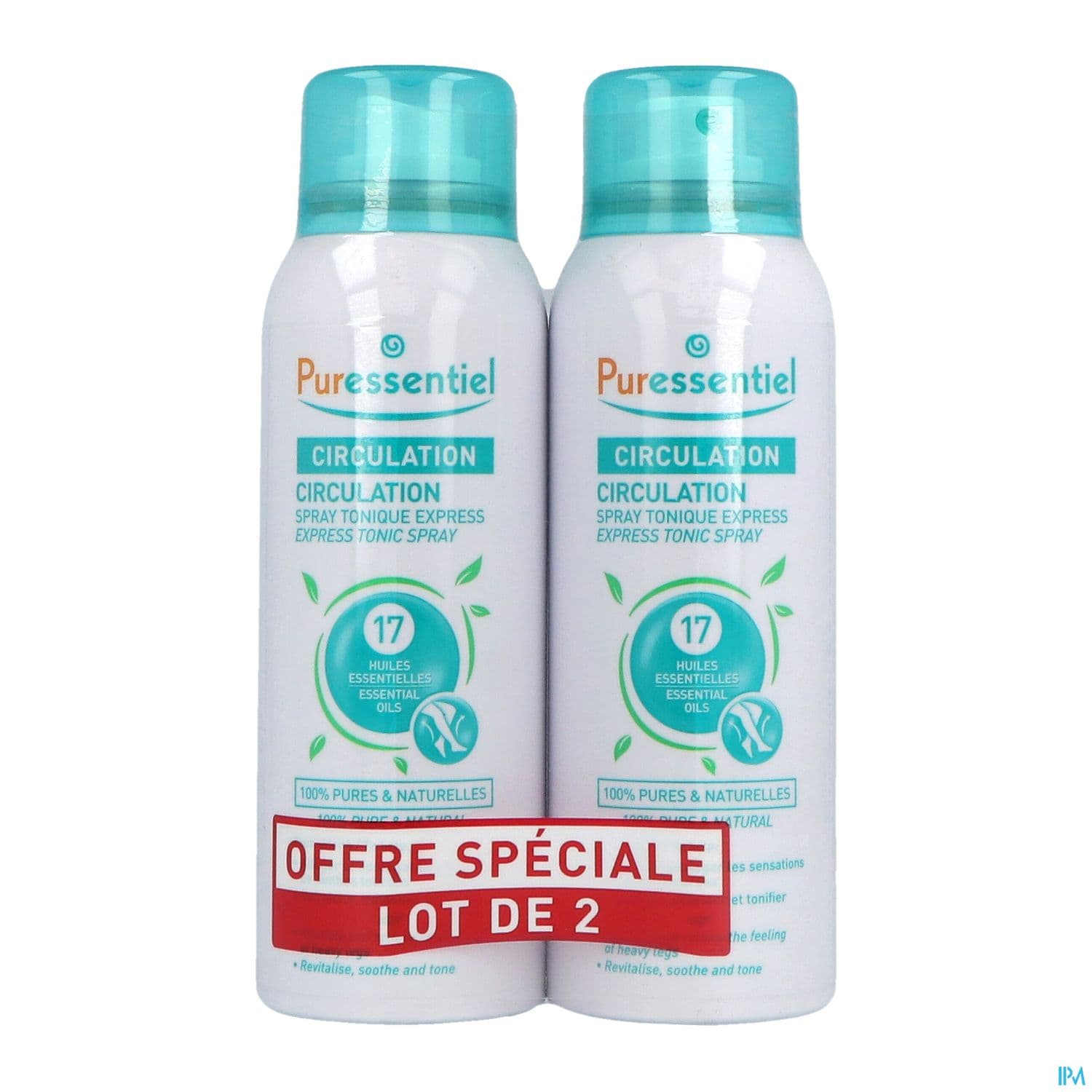 Puressentiel Spray Tonique Express Circulation 100ml X2 -50% Sur Le 2eme