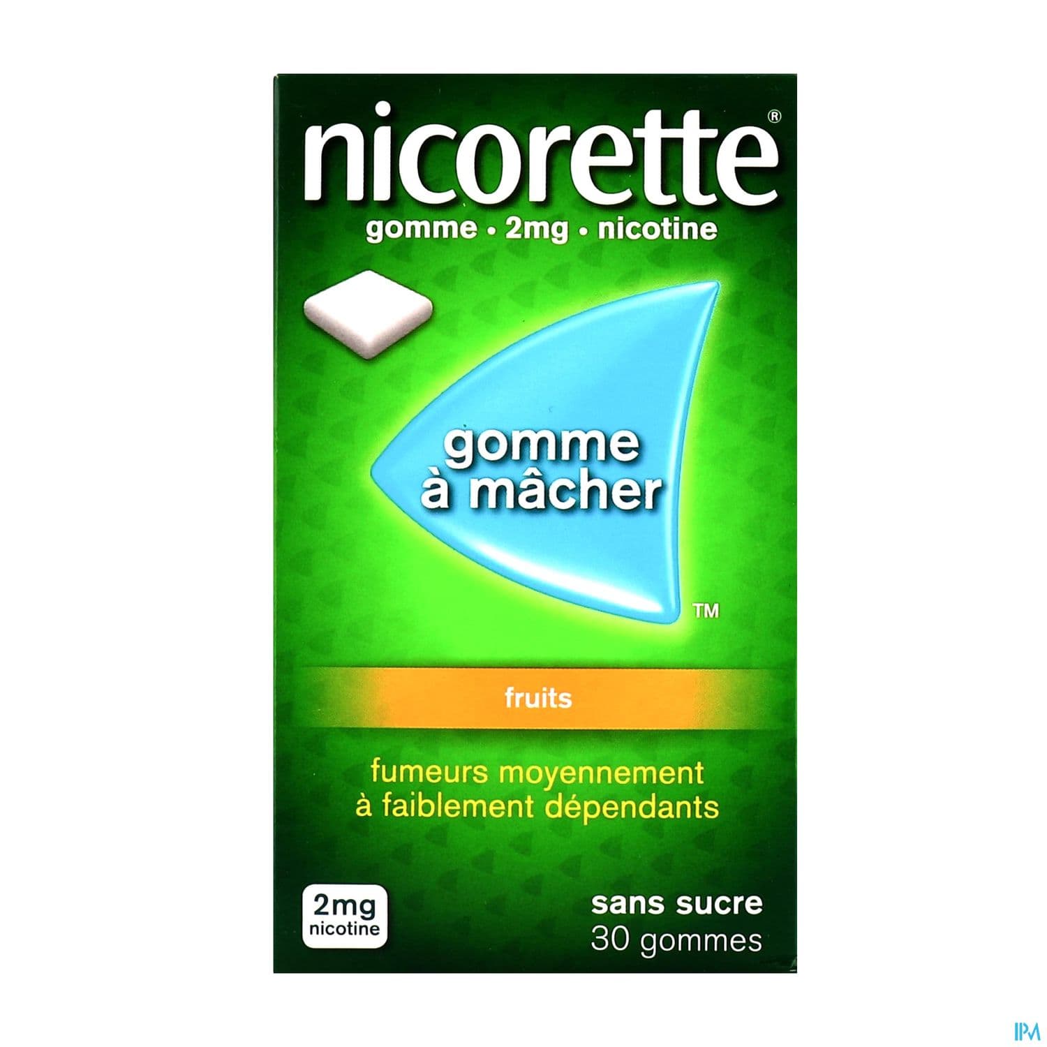 NICORETTE 2MG GOM MED SS SUC FRTS PLQ/30