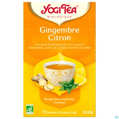 YOGI TEA GINGEMBRE CITRON SACH 17