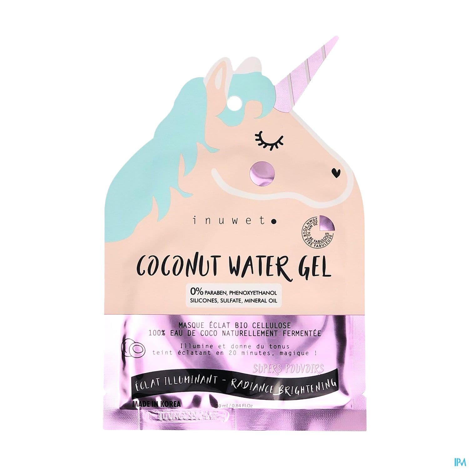 INUWET MASQ TISSU ECLAT LICORNE