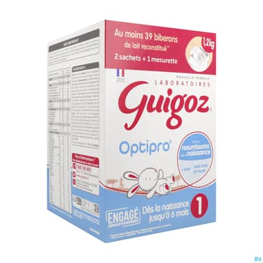 GUIGOZ LAIT OPTIPRO 1AGE PDR 1,2KG