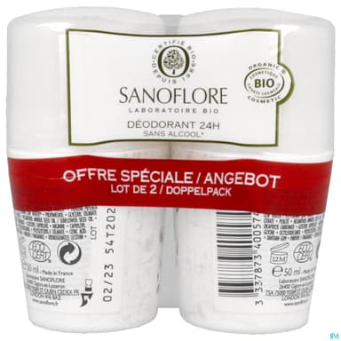 SANOFLORE DEOD FLORA 50MLX2