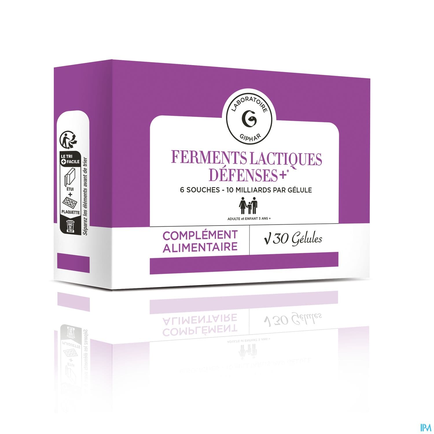 GIPHAR FERMENT LACTIQ DEF+ GELUL30