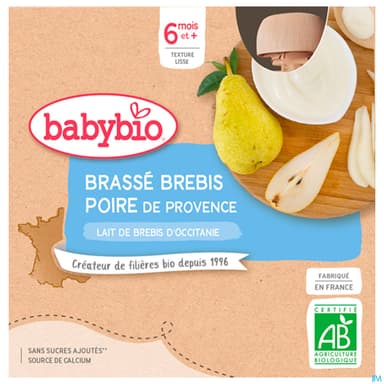 BABYBIO GOURD BRASS BREB POIR4X85G