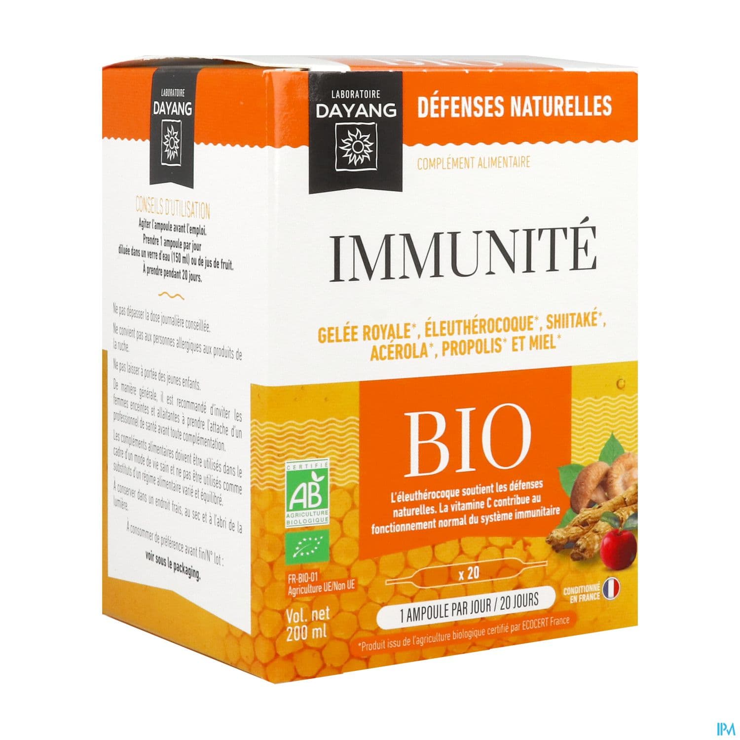 DAYANG IMMUNITE BIO AMP 20 — Pharmacie Des Olivades