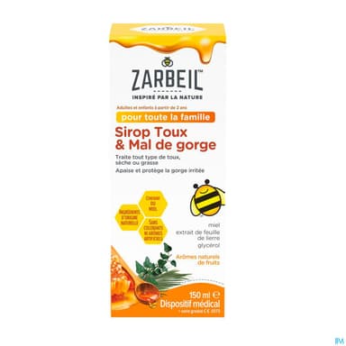 ZARBEIL SIROP AD/ENF TX&GORG 150ML