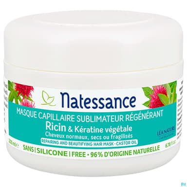 NATESSANCE MASQ RICIN/KERAT 200ML