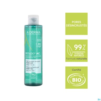 A-DERMA BIOLOGY AC GEL MOUSS 200ML