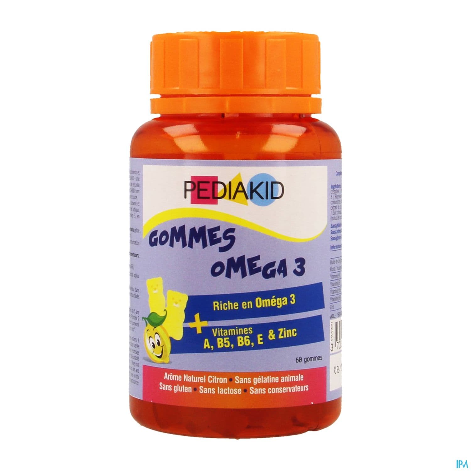 PEDIAKID GOMME OMEGA 3 OURS CITR60