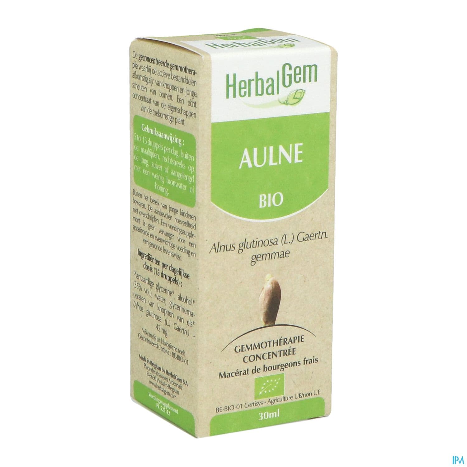 Herbalgem Aulne Bourgeon Macerat Glycerin Bio 30ml