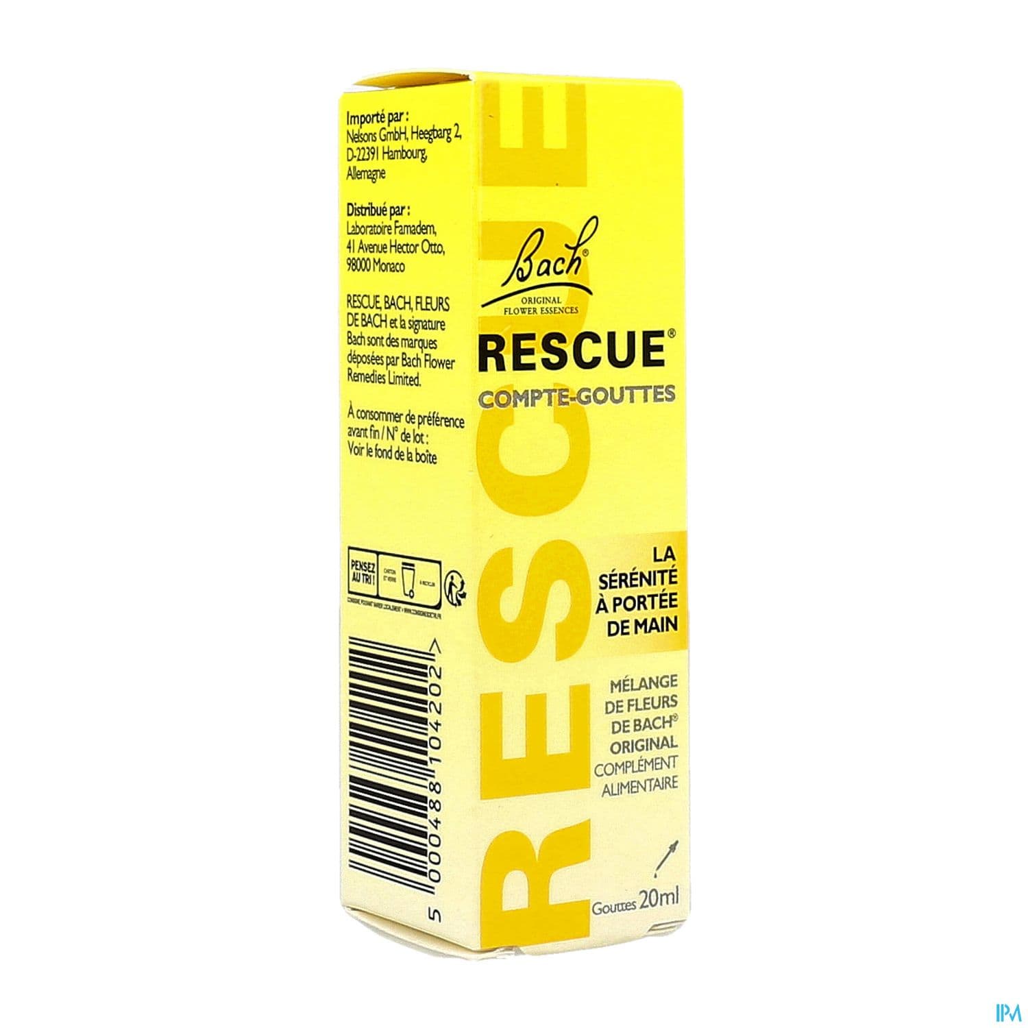 Rescue Bach Compte Gouttes 20ml