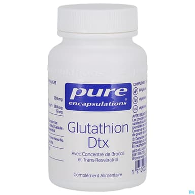 PURE ENCAPSUL GLUTATH DTX GELU 60