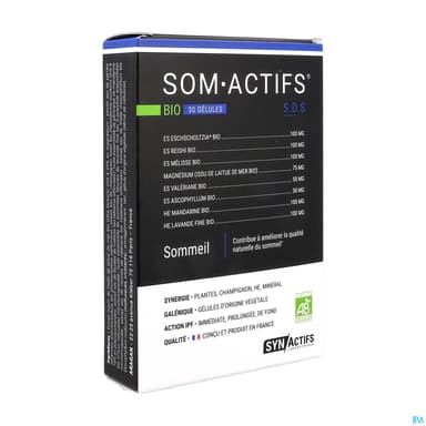 Synactifs Som Actifs Bio Gelule 30