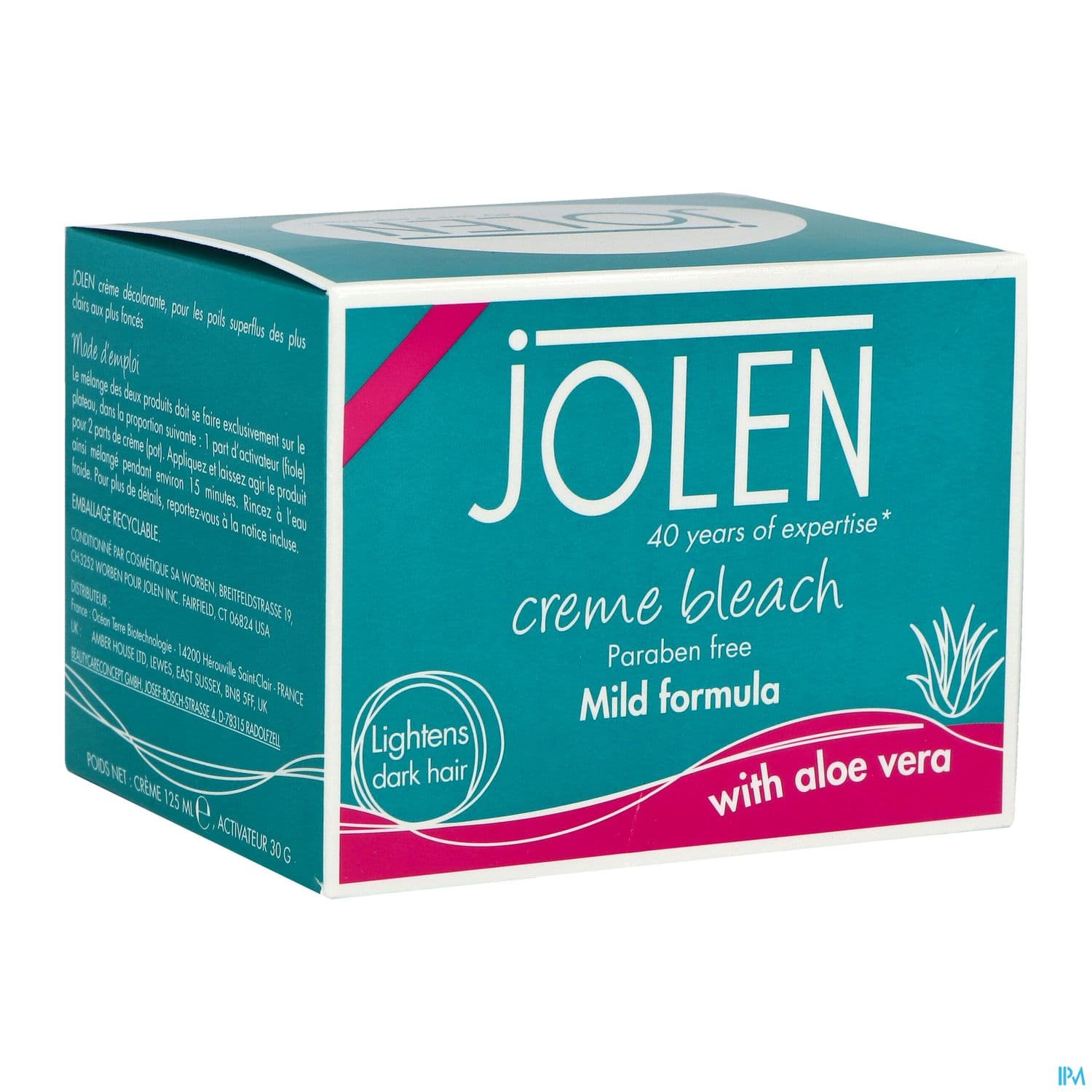 JOLEN CR DECOLORANT ALOE VERA125ML — Pharmacie Monge