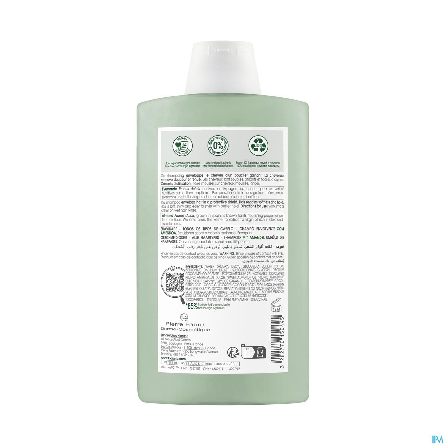 KLORANE SH AMANDE 400ML