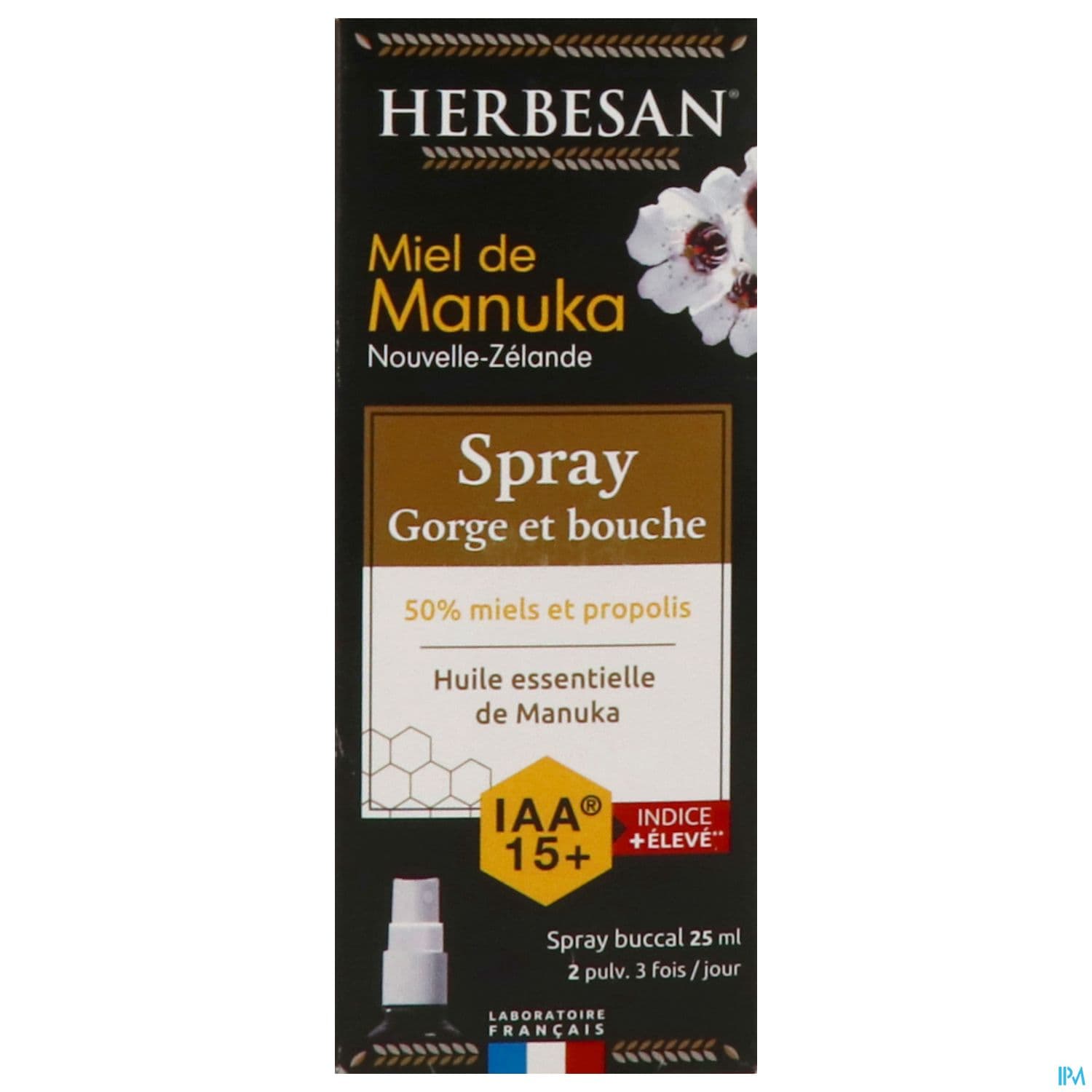 Herbesan Spray Gorge Miel De Manuka Iaa10+ 25ml