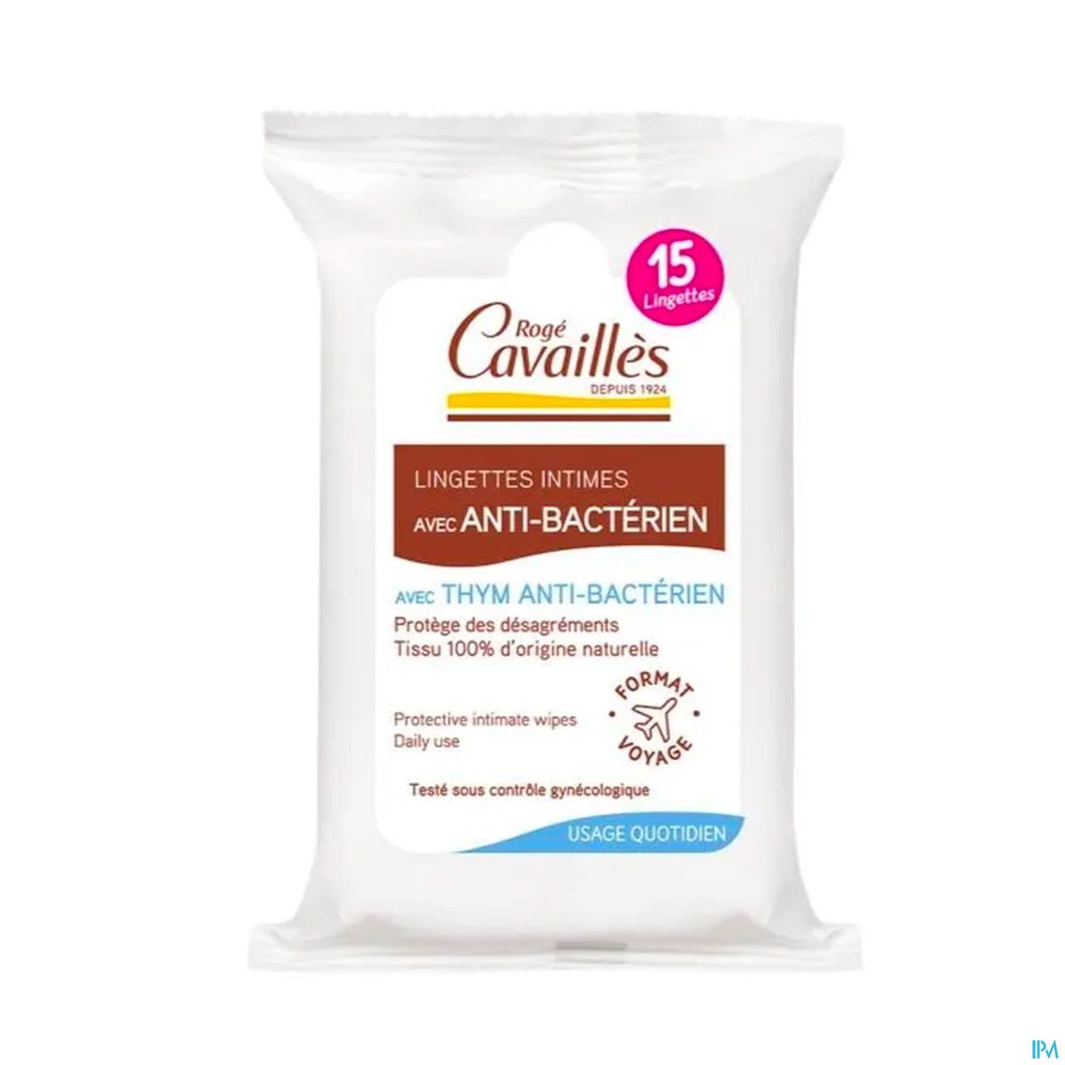 Roge Cavailles Intime Lingette Antibacterien X15