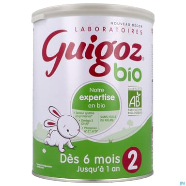 GUIGOZ BIO 2 Lait pdr B/800g