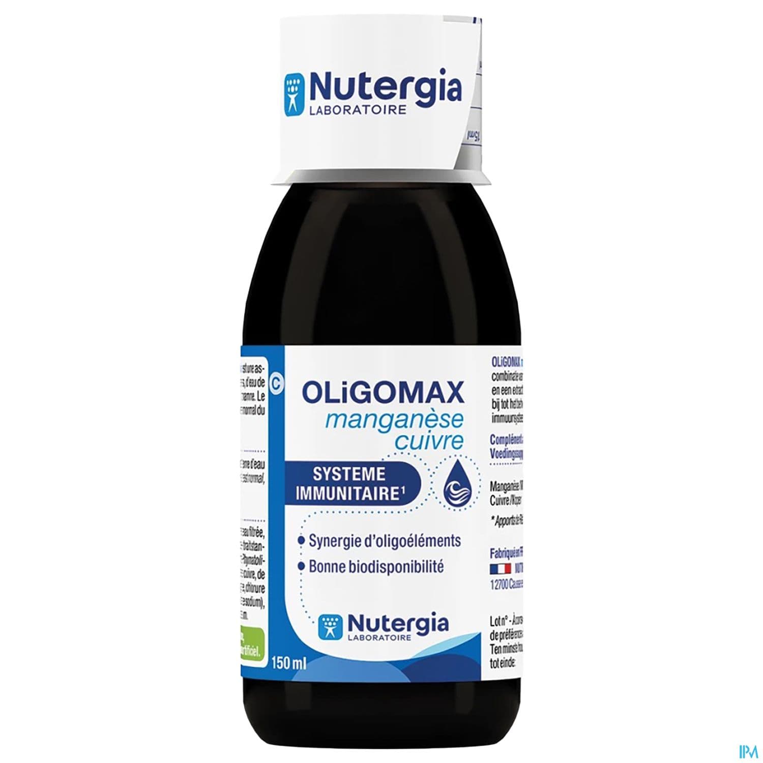 Nutergia Oligomax Manganese Cuivre Solution Buvable 150ml