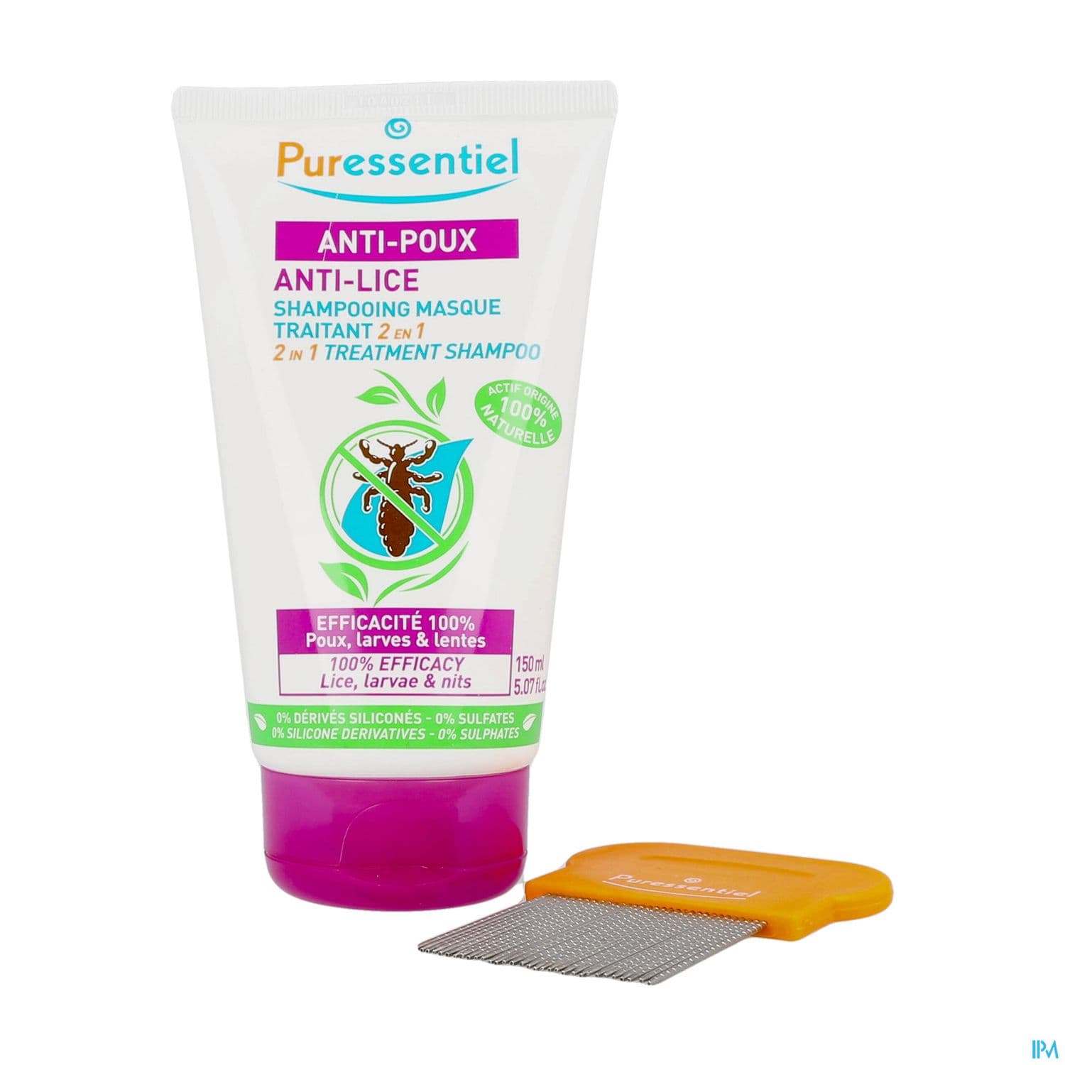 PURESSENTIEL SH MASQ A/POUX 150ML